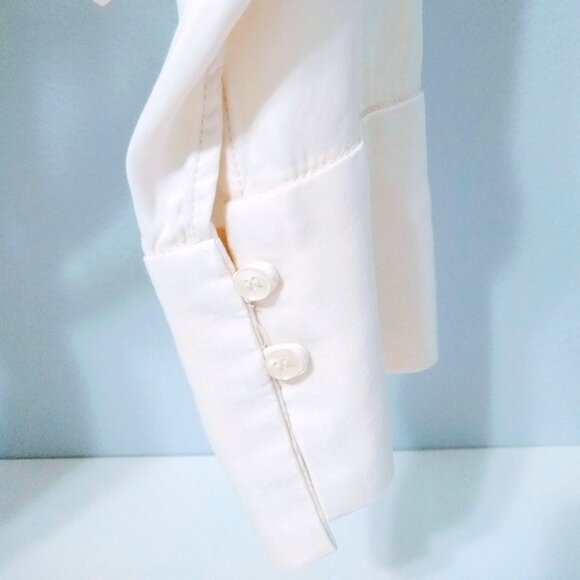 ZARA SATIN IVORY BLOUSE - Picture 9 of 15